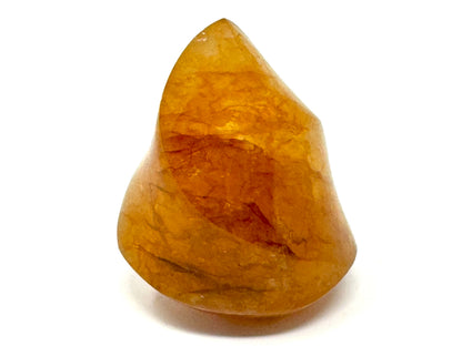 Yellow Quartz Crystal Flame Shape 5.6cm