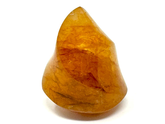 Yellow Quartz Crystal Flame Shape 5.6cm