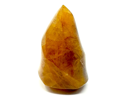 Yellow Quartz Crystal Flame Shape 7cm
