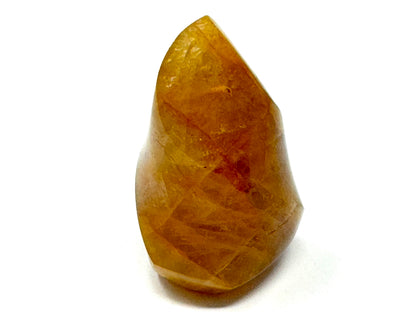 Yellow Quartz Crystal Flame Shape 7cm