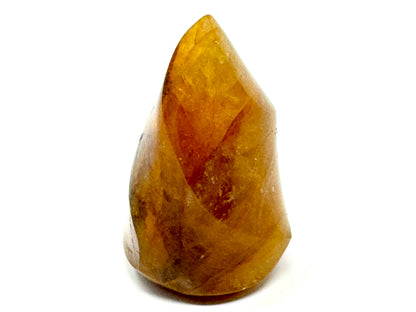 Yellow Quartz Crystal Flame Shape 7cm