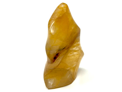 Yellow Quartz Crystal Flame Shape 9.5cm