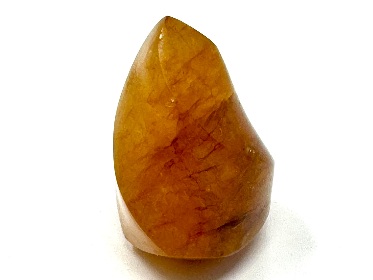 Yellow Quartz Crystal Flame Shape 5.6cm