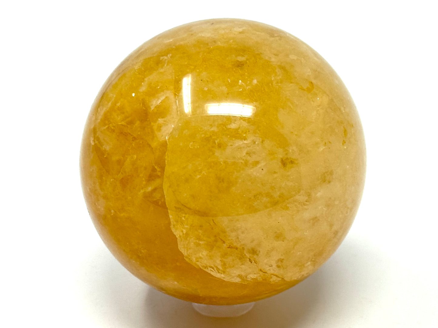 Yellow Quartz Crystal Sphere 6.8cm
