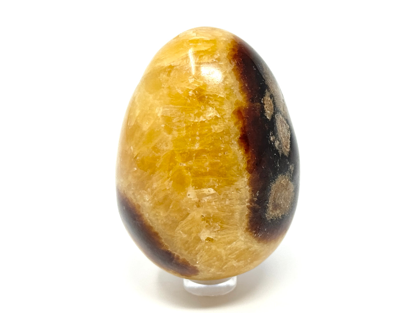 Yellow Septarian Crystal Egg 7.3cm