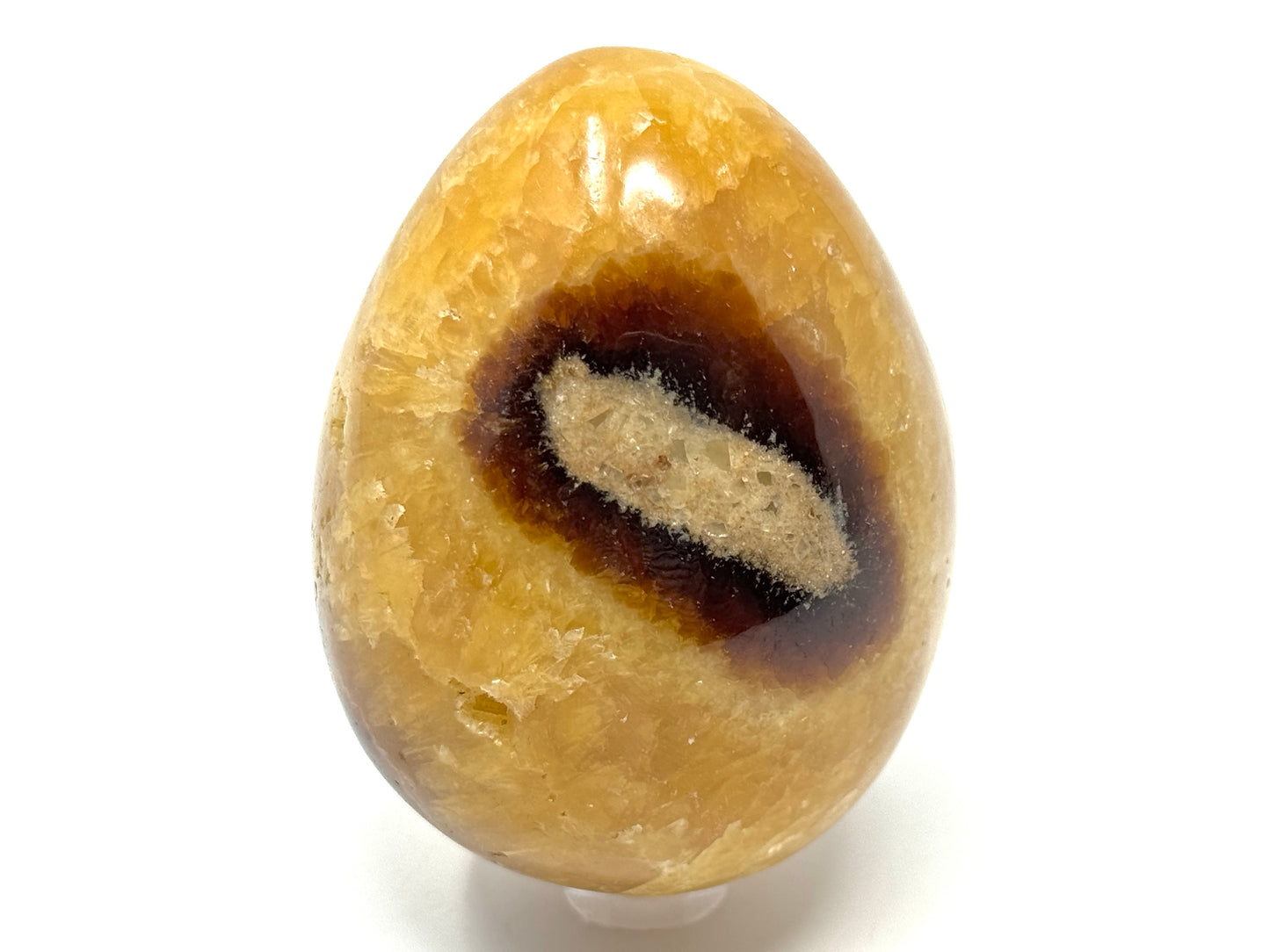 Large Yellow Septarian Egg Crystal 7.8cm