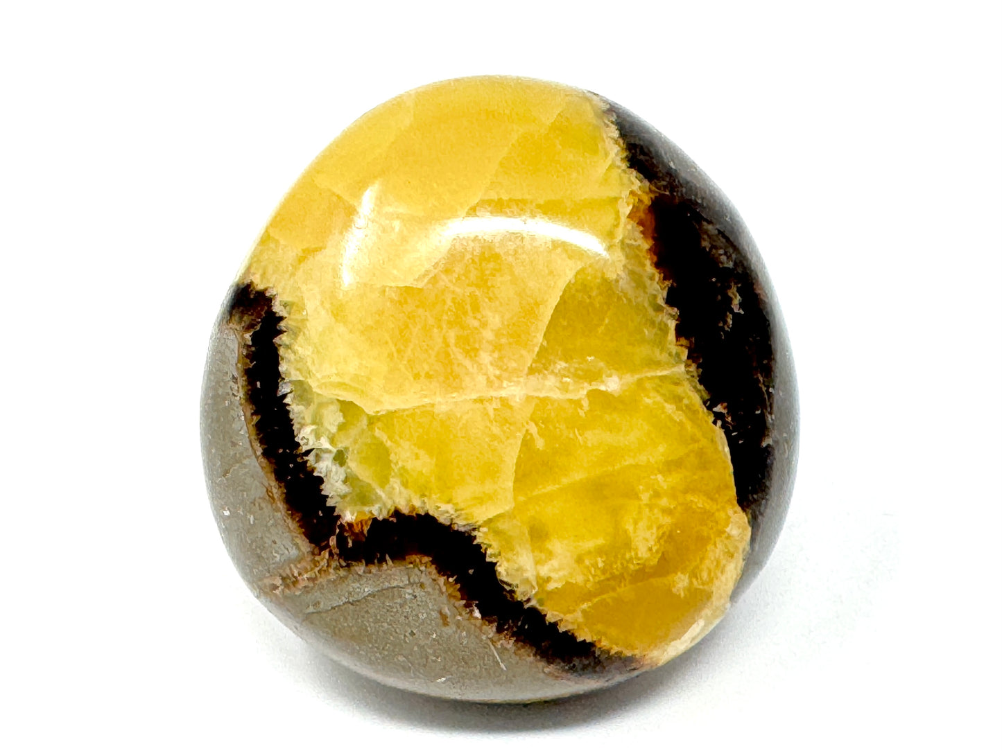Yellow Septarian Crystal Pebble 5.1cm