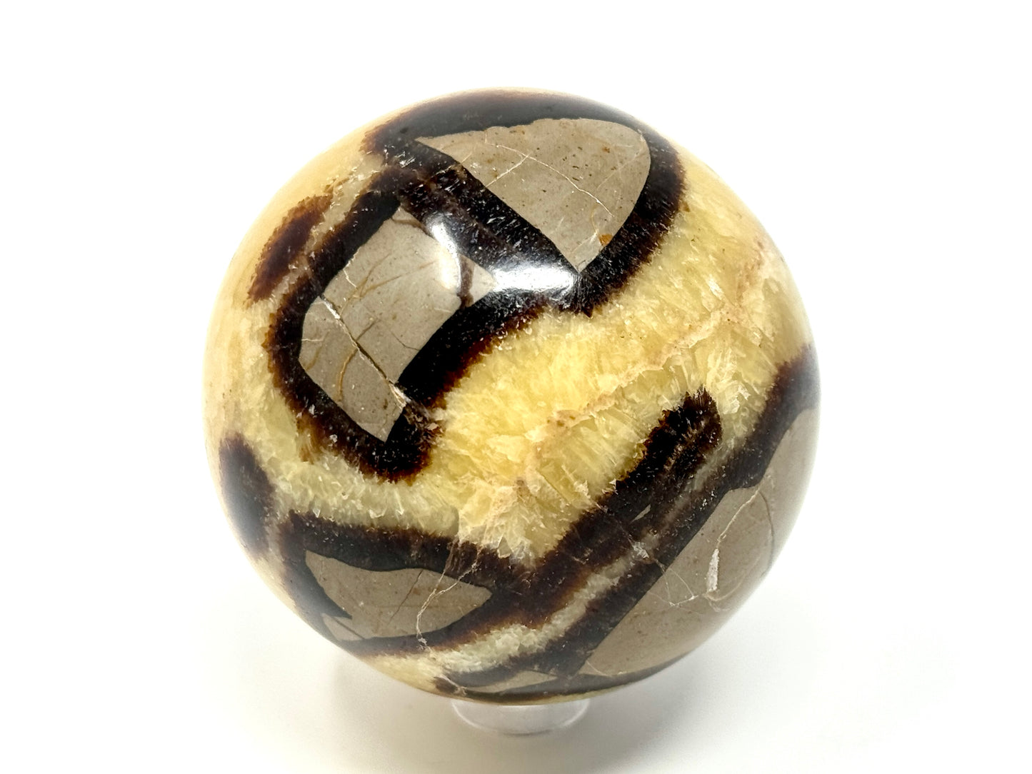 Yellow Septarian Sphere 6.5cm