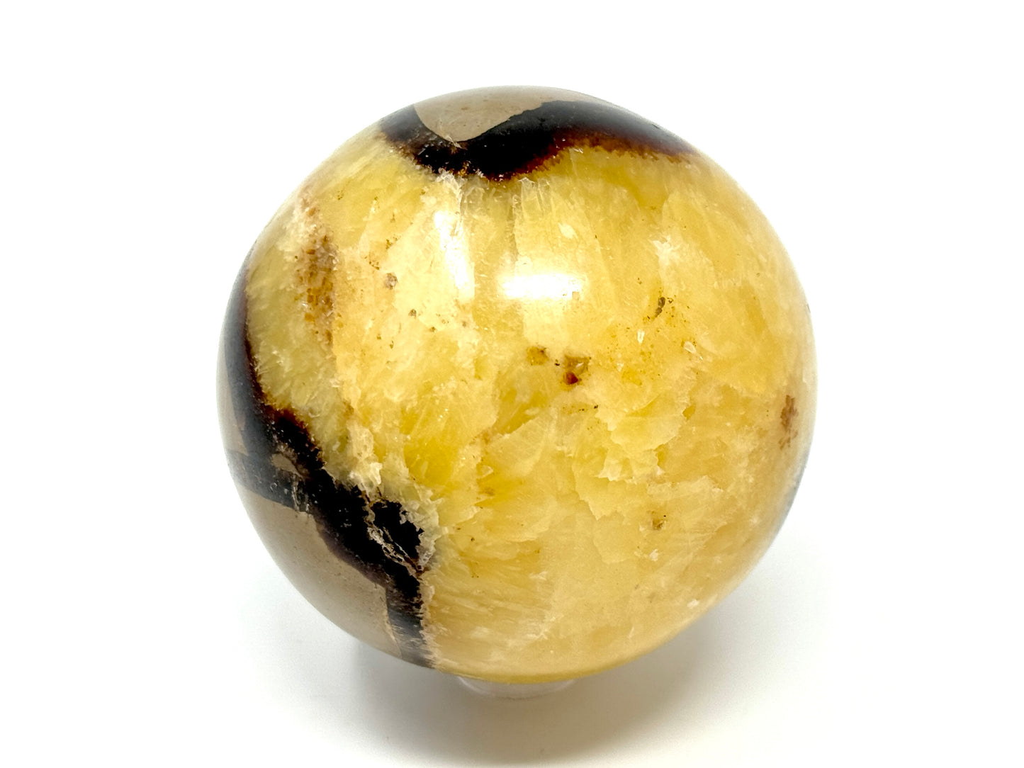 Yellow Septarian Sphere 6.5cm