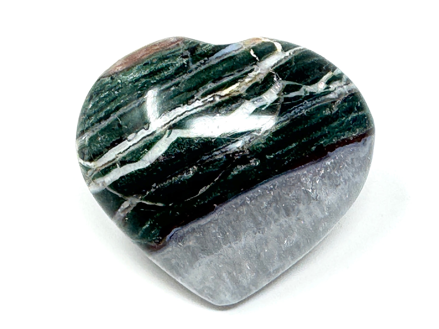 Zebra Jasper Crystal Heart 5.4cm
