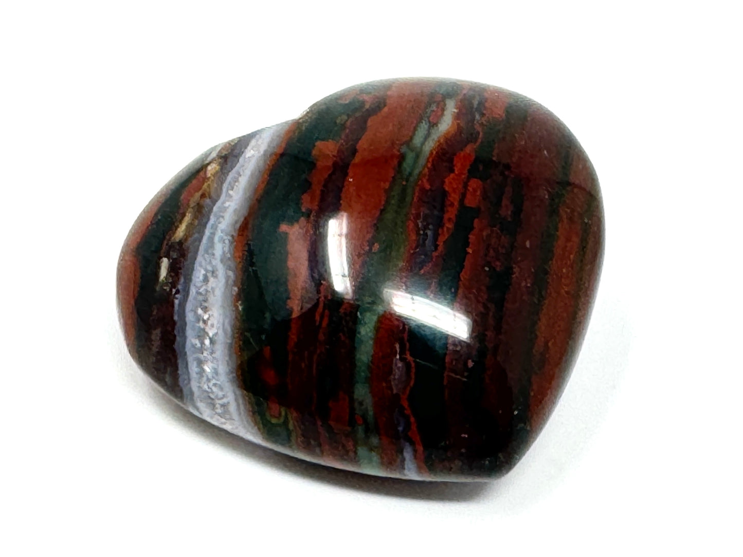 Zebra Jasper Crystal Heart 5.3cm