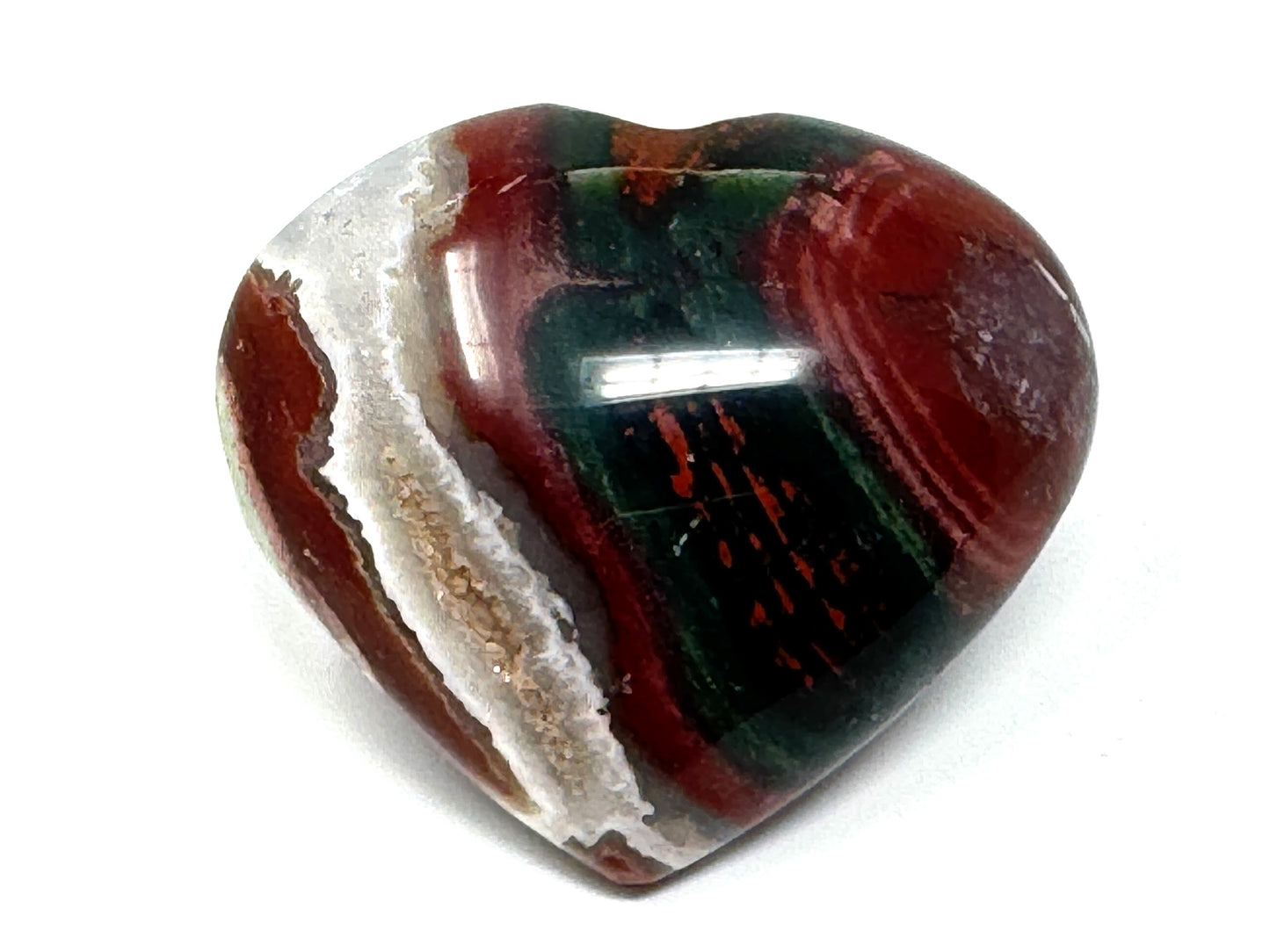 Zebra Jasper Crystal Heart 5.7cm