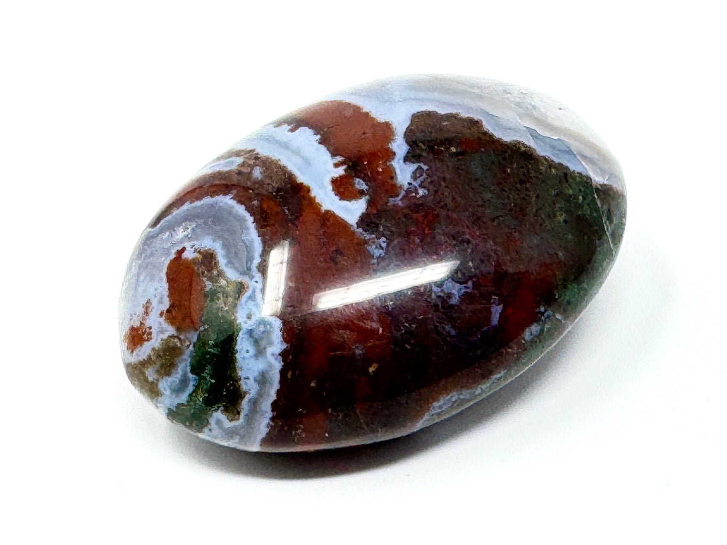 Zebra Jasper Crystal Pebble 6cm