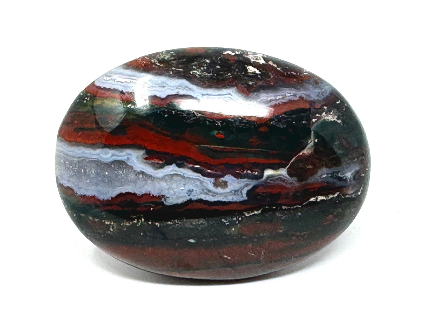 Zebra Jasper Crystal Pebble 6cm