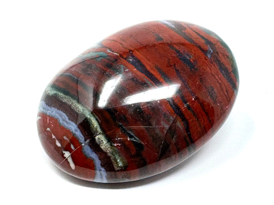Zebra Jasper Crystal Pebble 5.7cm