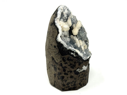 Natural Zeolite Crystal Druzy Chalcedony With apophyllite 9cm