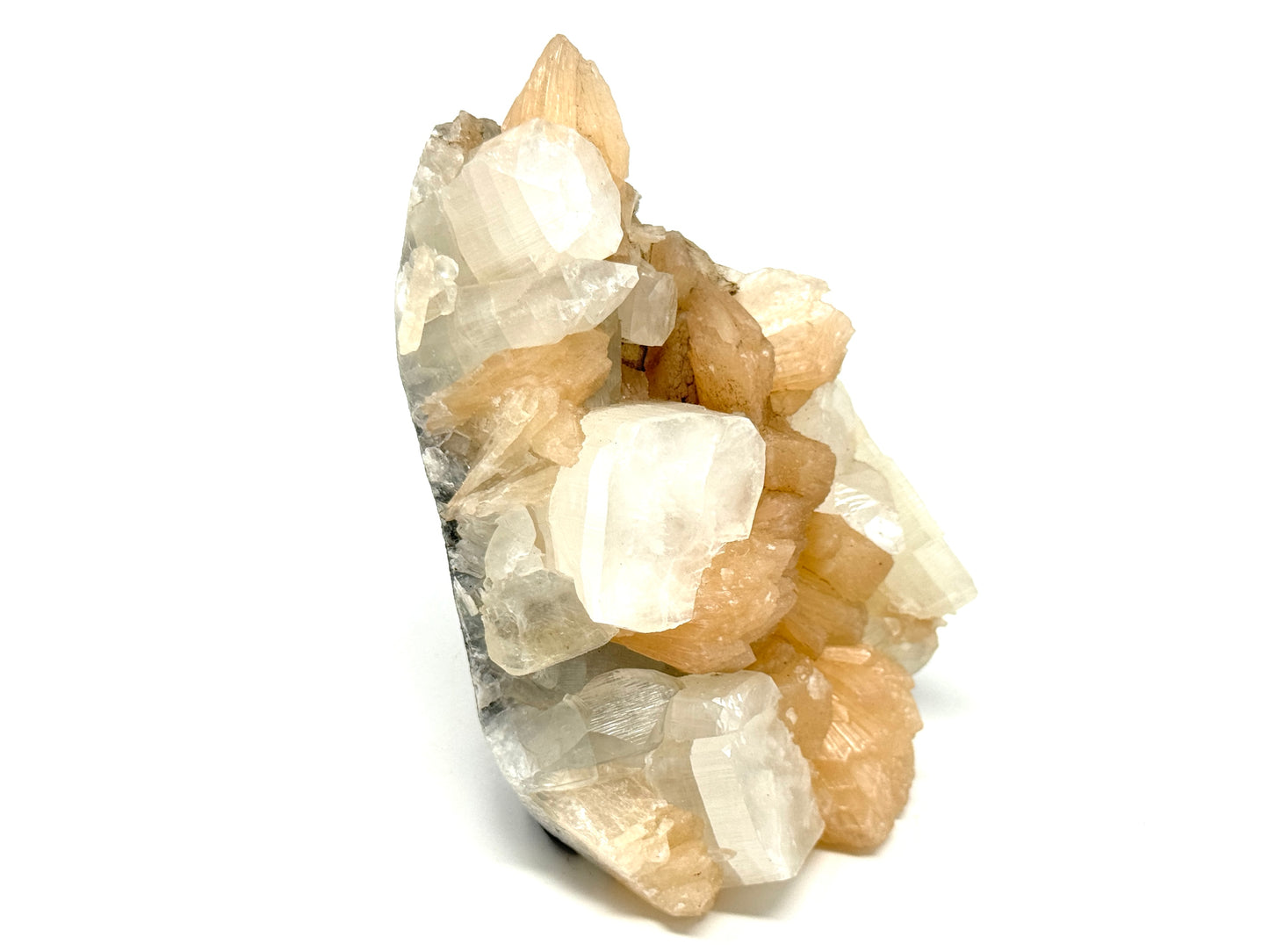 Natural Zeolite Crystal With Stilbite And Apophyllite 12cm