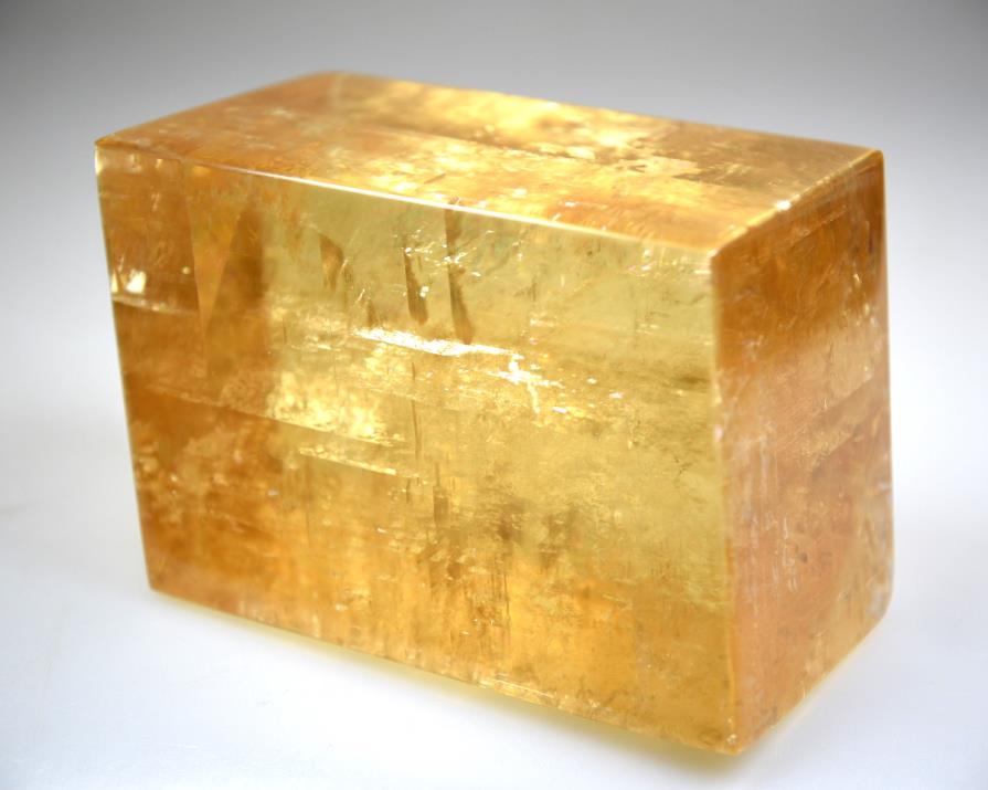 Optical Honey Calcite Crystal