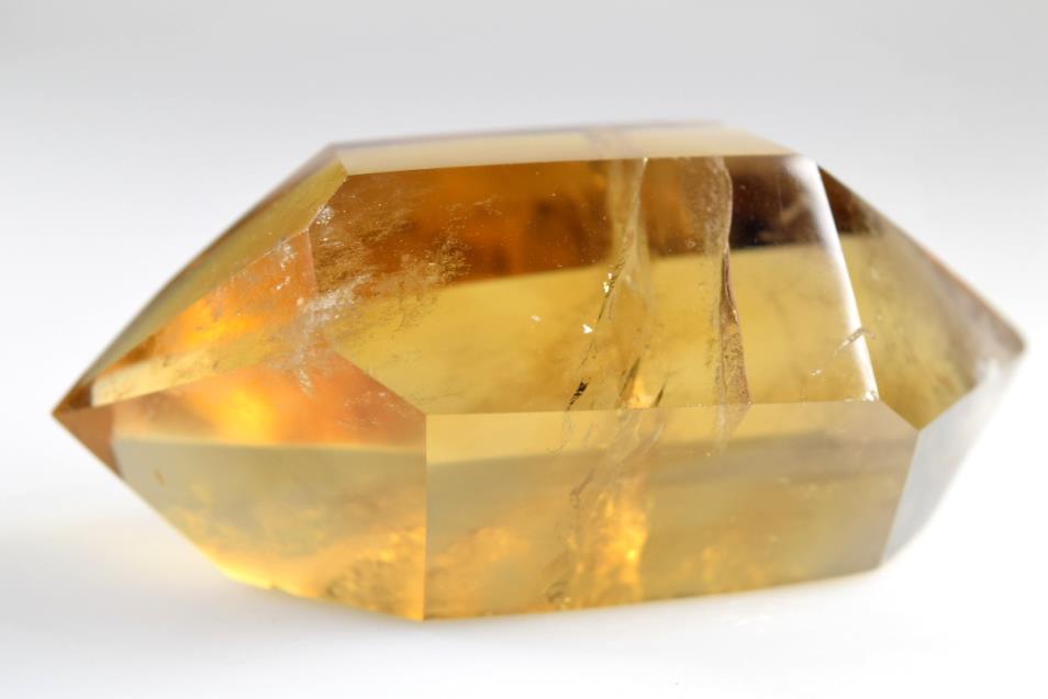 Natural Citrine double terminated point