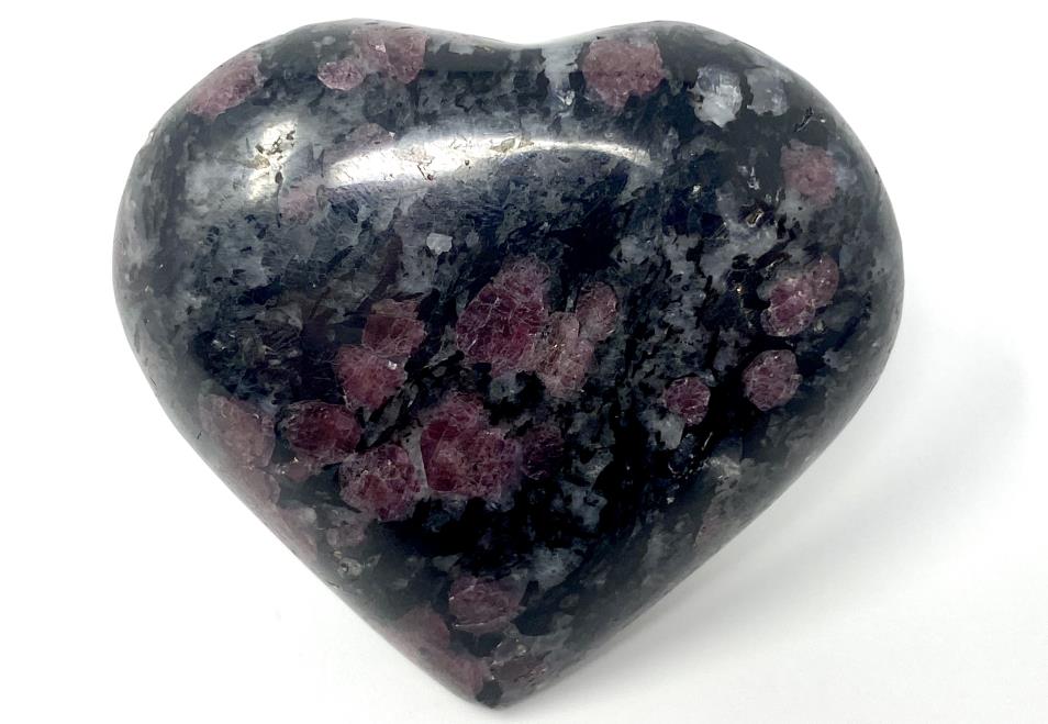 Black Tourmaline Garnet Crystal Hearts