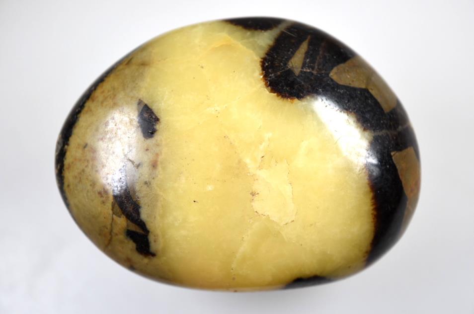 Yellow Septarian Pebble 7.3cm | Image 1