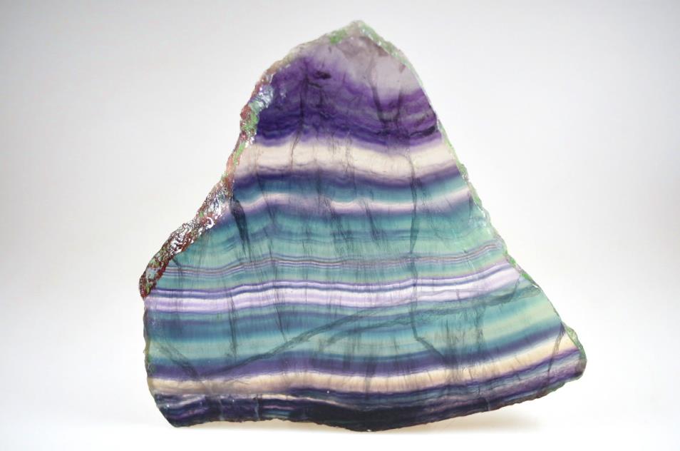 Rainbow Fluorite Slice 16cm | Image 1