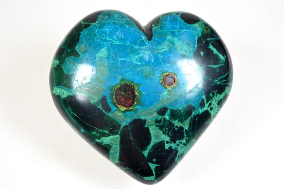 Chrysocolla Heart 7.65cm | Image 1