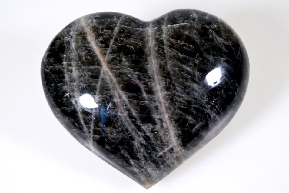 Black Moonstone Heart 9.5cm | Image 1
