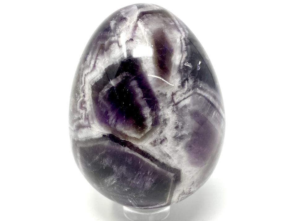 Chevron Amethyst Egg 6.2cm | Image 1