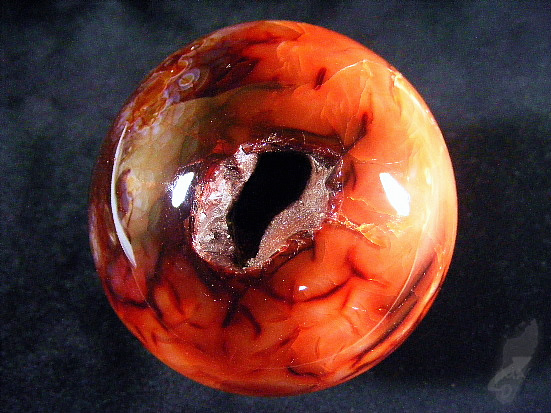 Carnelian Geode Sphere 7.3cm | Image 1