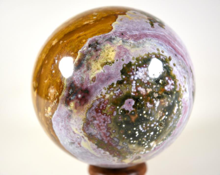 Orbicular Jasper Sphere 9.1cm | Image 1