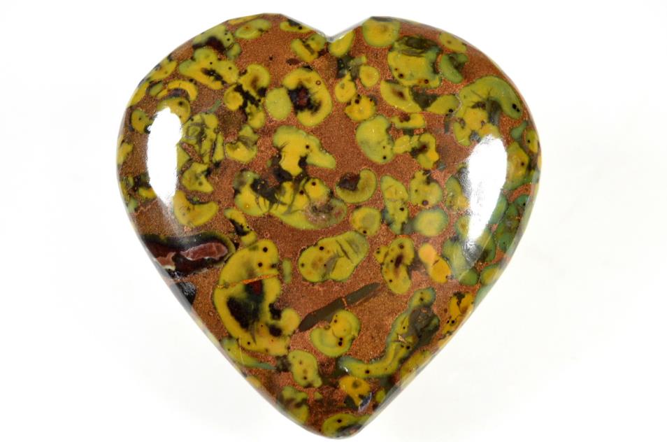 Fruit Jasper Heart 7.4cm | Image 1