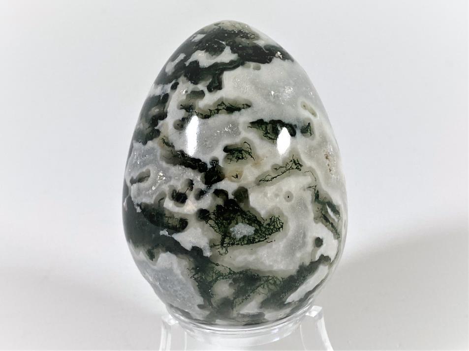 Moss Agate Egg 6.1cm | Image 1
