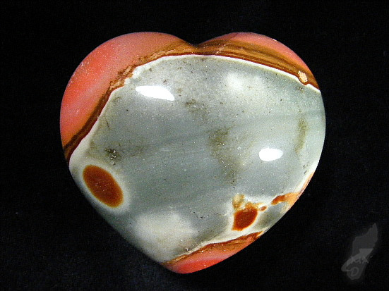 Polychrome Jasper Heart 7cm | Image 1