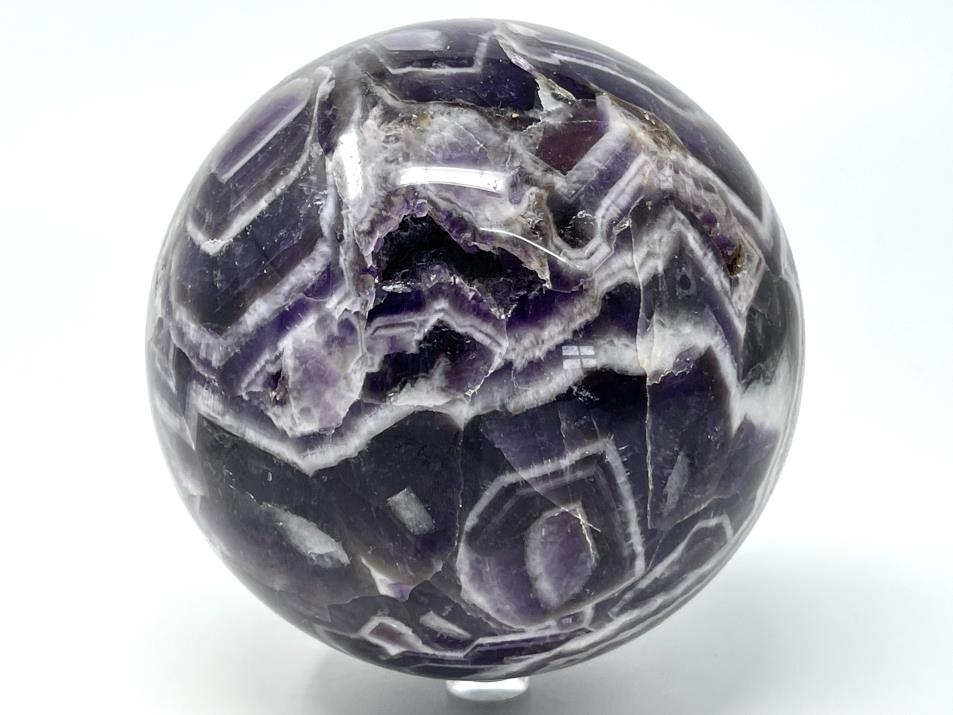Chevron Amethyst Sphere Large 11.9cm | Image 1
