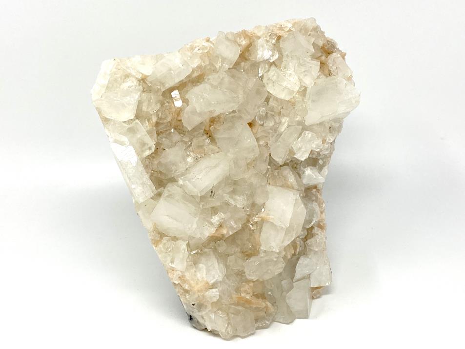 Clear Apophyllite with Peach Stilbite Crystal Cluster Natural Apophyllite and Stilbite Crystal Formation