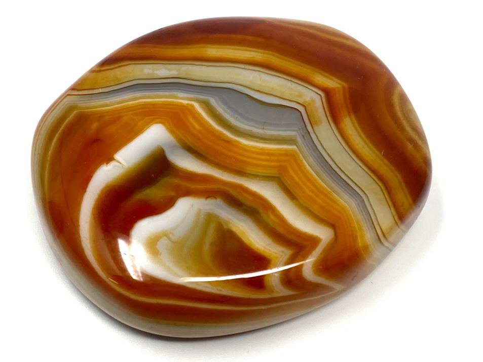 Banded Agate Flat Pebble 5.6cm | Image 1