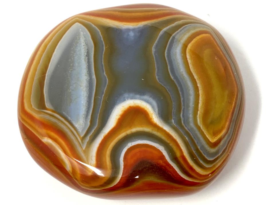 Banded Agate Flat Pebble 5.9cm | Image 1