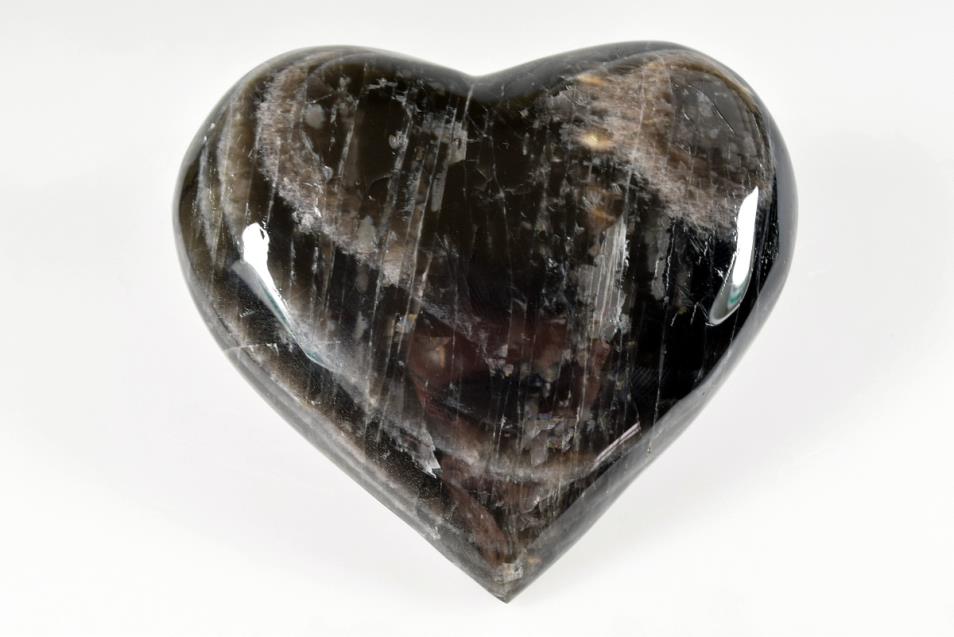 Black Moonstone Heart Large 8.2cm | Image 1