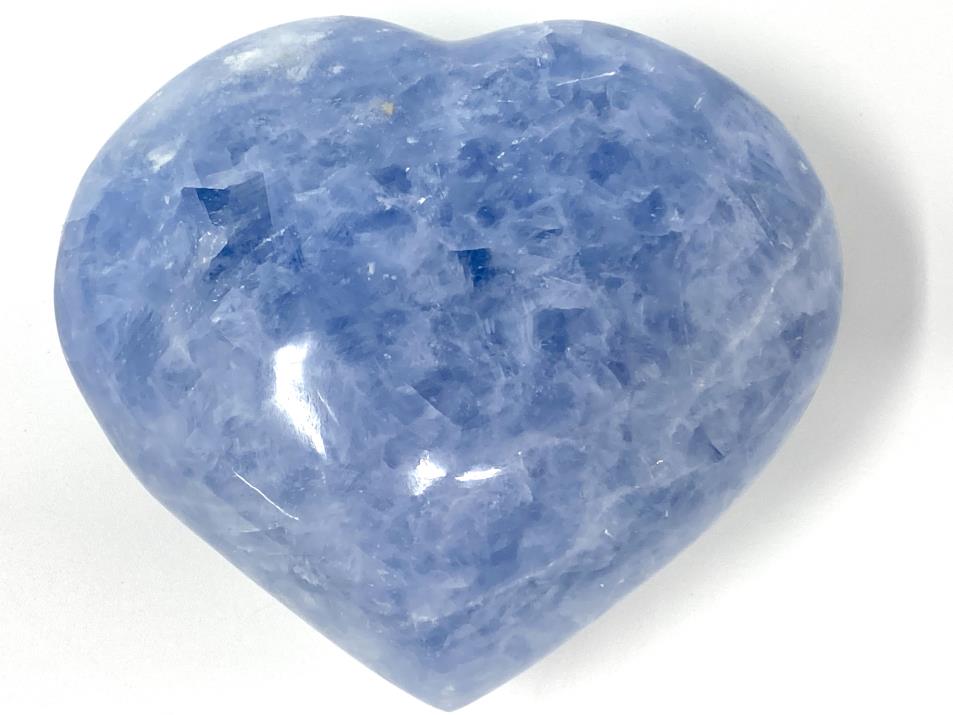 Blue Calcite Heart Large 9.3cm | Image 1