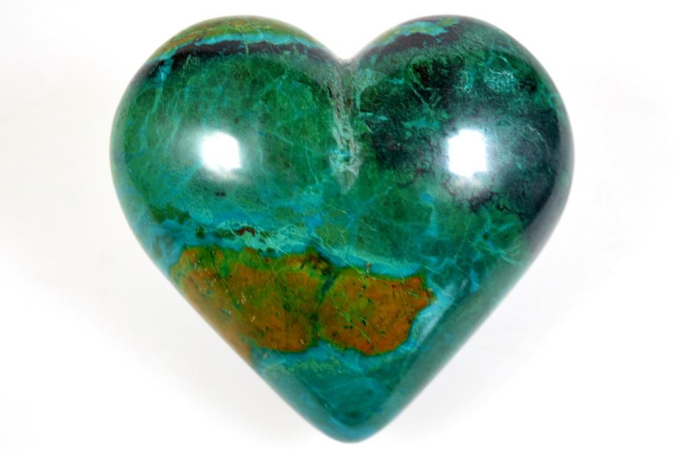 Chrysocolla Heart 7.5cm | Image 1