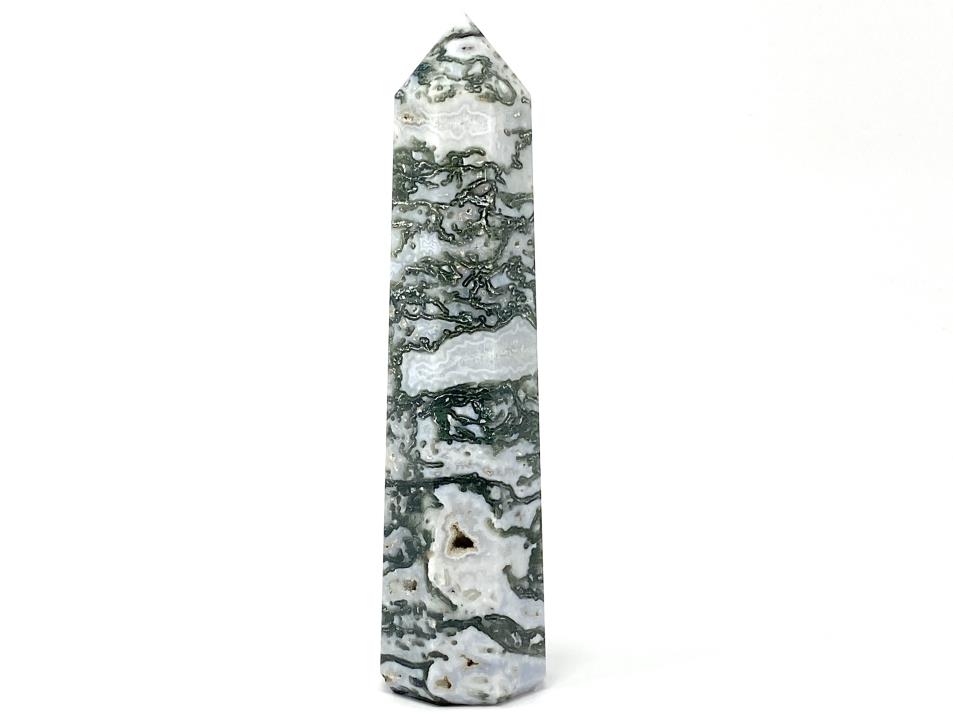 Druzy Moss Agate Point Large 18.2cm | Image 1