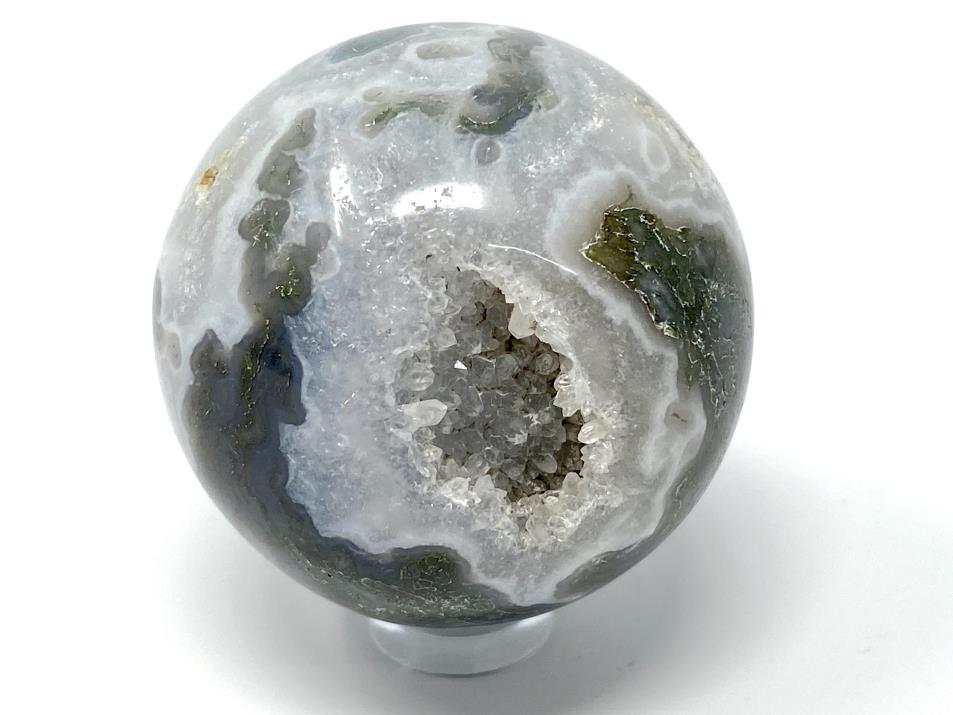 Druzy Moss Agate Sphere 4.7cm | Image 1