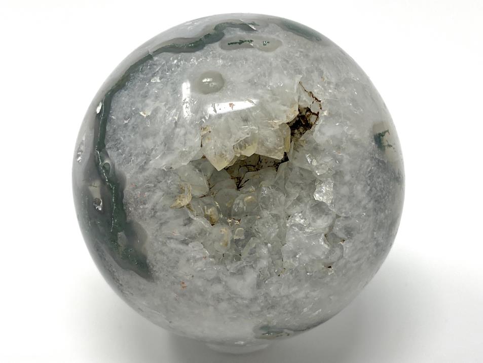 Druzy Moss Agate Sphere 5.8cm | Image 1