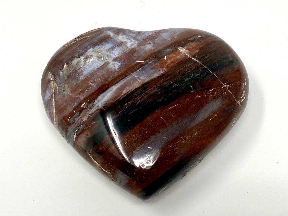 Fossil Wood Heart 6.5cm | Image 1