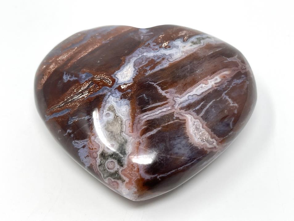 Fossil Wood Heart 6.5cm | Image 1