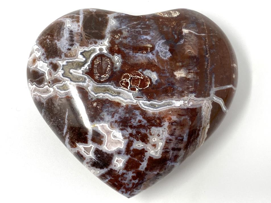 Fossil Wood Heart 6.9cm | Image 1