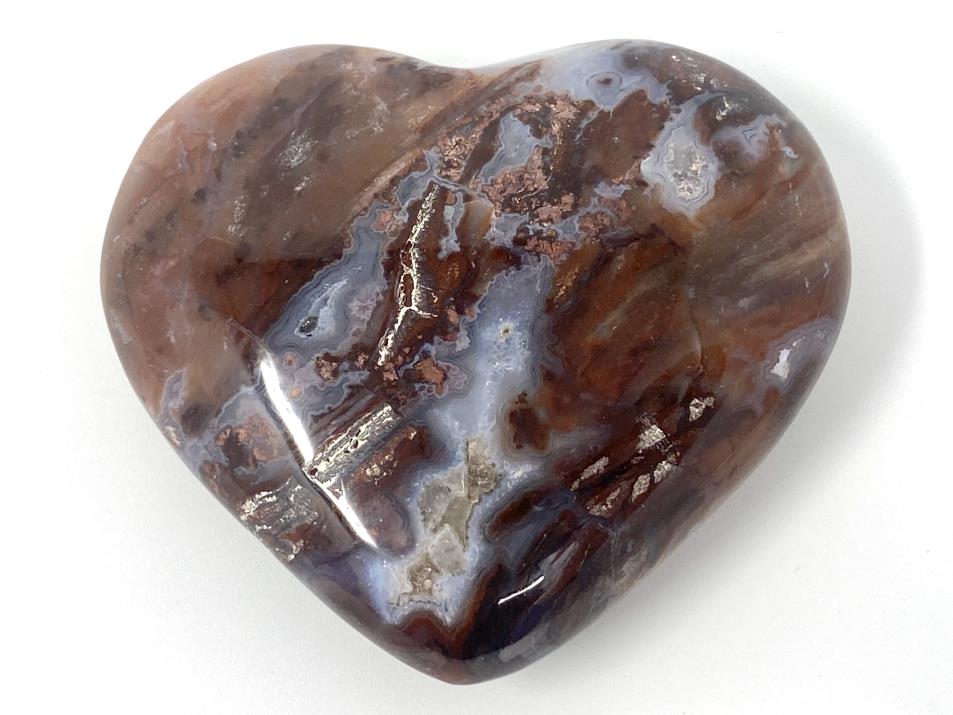 Fossil Wood Heart 6.7cm | Image 1