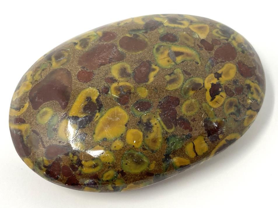 Fruit Jasper Flat Pebble 6.4cm | Image 1