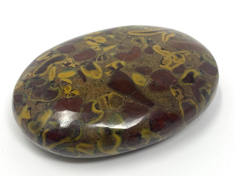 Fruit Jasper Flat Pebble 6.3cm | Image 1